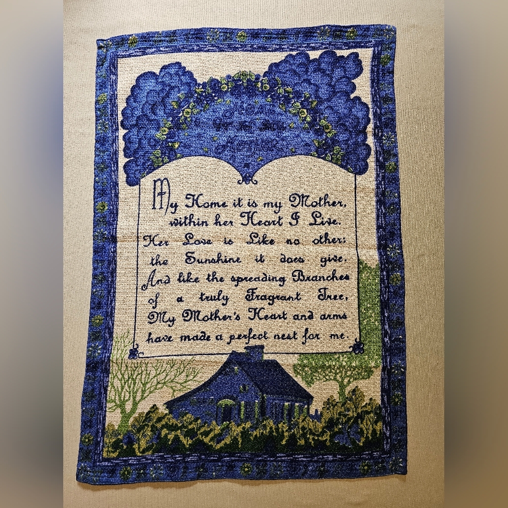 NWOT April Cornell Blue and Cream Waffle Cottage Tea Towel